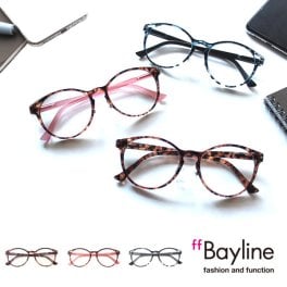 【おしゃれな老眼鏡】【スタイリッシュボストン】【ブルーライトカット 】【PC対応】【ケース付き】【Bayline オリジナル】【ワイヤーノーズパッド付き】リーディンググラス スマホ老眼鏡 機能的 レディース メンズ シニアグラス