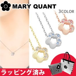 マリークワント マリクワ ネックレス アクセサリー 花 ギフト レディース ハーフストーンデイジー MARY QUANT クリスマス