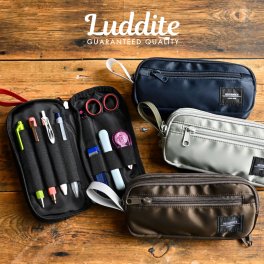 ペンケース LUDDITE ラダイト Resonance 大容量 リゾネートペンケース おしゃれ 機能的 シンプル 高校生 中学生 社会人 男性 女性 文具 文房具 整理 整頓 筆箱 ふで箱 丈夫 ナイロン ブラック グレー ブラウン ネイビー 多機能 男性 女性 ファスナーペンケース LDRE-REPN