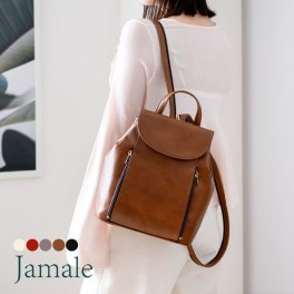 リュック レディース 本革 小さめ 日本製 Jamale リュックサック レザー 牛革 革 ショルダー バッグ 2way B5 サイズ 軽量 おしゃれ 大人 かわいい 可愛い 通勤 通学 母 女性 大人 30代 40代 母の日 ギフト プレゼント (7305r) 敬老 定年退職 バレンタイン 成人祝い