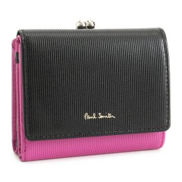 ポールスミス 財布 三つ折り財布 がま口財布 ローズ Paul Smith pwd116-23 レディース 婦人 ギフト 定番 彼氏 彼女 プレゼント