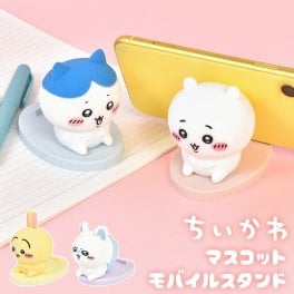 ちいかわ スマホスタンド キャラクター 卓上 ハチワレ うさぎ モモンガ シリコン キャラ マスコットモバイルスタンド スマホ グッズ iPhone android 対応 デスク 縦置き 横置き おしゃれ マスコット インテリア 雑貨 携帯 アクセサリ 女性 女の子 ギフト 誕生日 プレゼント