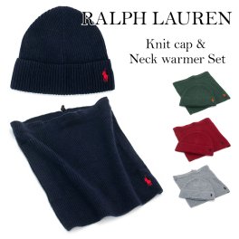 ラルフローレン ニットキャップ ネックウォーマー セット RALPH LAUREN ネックウォーマー ニット帽 PC0833 ランニング おしゃれ かわいい プレゼント ギフト ブランド 正規品 新品 通販 プレゼント ギフト