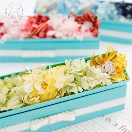 プリザーブドフラワー アレンジメント ボックス ギフト あじさい 花 プレゼント お祝い 誕生日 退職祝い 結婚記念日 記念日 女性 かわいい クリスマス アートフラワー イエロー ブルー レッド ホワイト  敬老の日 花