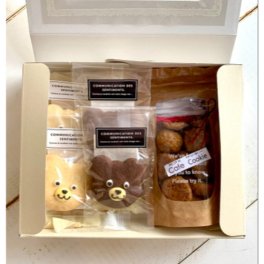 クマさんクッキー入りギフト アイシングクッキー プチギフト チョコレートクッキー 発表会 焼き菓子 クマ プレゼント お返しギフト くま クッキー ミニ