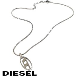 DIESEL ディーゼル ネックレス DX1342040 メンズ ステンレス シルバー 海外正規品 無料ラッピング可