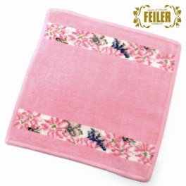 FEILER フェイラー ハンカチ タオル タオルハンカチ 25cm  Cosmos Beige 花柄 　COSMOS134
