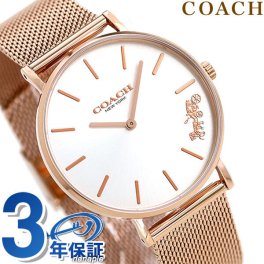 コーチ 時計 レディース 36mm メッシュベルト 14503126 ペリー シルバー ピンクゴールド 腕時計 ブランド