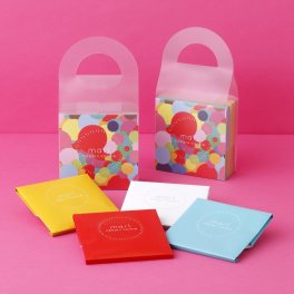 【プレゼントにピッタリ！】ほおばるクッキー4枚入（ギフトボックス）／ 洋菓子 焼き菓子 クッキー カラフル 結婚祝い 華やか 歓送迎 記念日 贈り物 かわいい プレゼント お歳暮 お中元 内祝 クリスマス バレンタイン ホワイトデー ウェディング 母の日