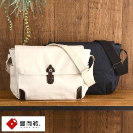 豊岡鞄 横型ショルダーバッグ Stitch-on