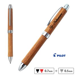【送料込み】名入れ/ボールペン/レグノ(ブラウン) 2+1/LEGNO/多機能ペン/【名入れ＆ラッピング代込】ツープラスワン//ギフトBOX付き/PILOT-パイロット-/BTHL-4SK/父の日/入学祝/卒業/就職/記念品/クリスマス/プレゼント/誕生日/あす