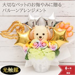 ペット供養 ペット 犬 猫 バルーン バルーンギフト バルーン電報 動物病院  卓上  名入れ  花 電報 アーティフィシャルー フラワー サロン プレゼント フラワーギフト バルーンフラワー 風船  光触媒 pet8022
