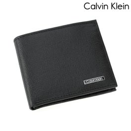 カルバンクライン 財布 メンズ ブランド 二つ折り財布 革 レザーウォレット 小銭入れあり 31CK130009 ブラック