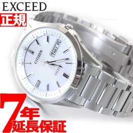 シチズン エクシード CITIZEN EXCEED エコドライブ ソーラー 電波時計 腕時計 メンズ デイデイト AT6030-60A
