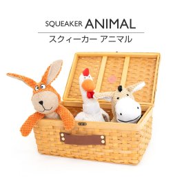 犬 おもちゃ 猫 かわいい おしゃれ brand new planet ぬいぐるみ わんちゃん ねこちゃん いぬ ねこ スクイーカーアニマル：カンガルー・ニワトリ・ロバ　＜DOG TOY 犬のおもちゃ＞