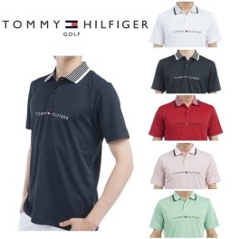 トミーヒルフィガー ゴルフ メンズ エッセンシャルストライプカラー 半袖ポロシャツ TOMMY HILFIGER  THMA513 2025年春夏モデル お誕生日祝い お祝い 記念品 お父さん 父の日 彼氏 男性 30代 40代 50代 60代  還暦祝い 敬老の日 人気プレゼント プレゼント