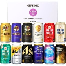 国産プレミアムビール飲み比べセット【送料無料※一部地域除く】 350ml×11缶＋340ml×1缶 計12缶 オリジナルボックス入り 誕生日 父の日 お中元 お歳暮 ギフト