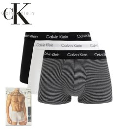 カルバンクライン 3枚組 ボクサーパンツ CALVIN KLEIN パンツ メンズ インナー・ルームウェア U2662G アンダーウェア トランクス ブラック ホワイト ストレッチ コットン