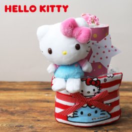 おむつケーキ kitty キティ キティーちゃん 2段 出産祝い ギフトセット 名入れ 刺繍 名前入り 送料無料 イニシャル ミニタオル グッズ ベビー用品 人気 可愛い プレゼント ベビーシャワー 思い出 赤ちゃん 子供 出産 パパ ママ ベイビー お父さん お母さん クリスマス ハロウィン バレンタイン 七五三 初節句 子供の日 ギフトセット 人気 端午の節句 ひな祭り 男の子 女の子