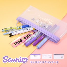 クリア フラットポーチ フラット 透明 clear レディース シンプル 学校 仕事 マルチポーチ 旅行 ペンポーチ 大容量 コンパクト ファスナー 小物入れ ポーチ ケース 筆箱 旅行 持ち歩き プレゼント ギフト スヌーピー ディズニー サンリオ
