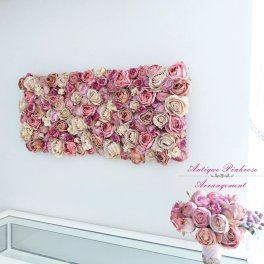 フェイクグリーン　花壁　壁掛け　ウォールデコ　インテリアグリーン　ウォールアート　 インテリア 花 フラワーアレンジメント お花　フラワー アレンジ ウォールパネル 観葉植物 フェイク 造花 軽量 取り付け簡単 花壁 壁面 花 造花 送料無料　ウォールフラワー 40cm80cm