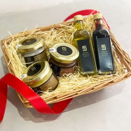 トリュフバスケットギフト５点【熨斗対応】【夏季冷蔵便】誕生日 御祝 フレッシュトリュフジャパン 高級 調味料