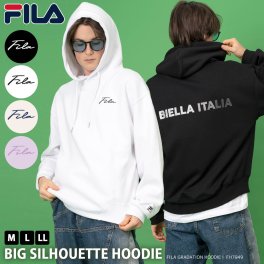 【期間限定セール】FILA フィラ パーカー メンズ プルパーカー レディース スウェット ブランド 裏起毛 あったか 大きめ オーバーサイズ 筆記体刺繍 グラデーション刺繍 ロゴ 秋 冬 白 黒 韓国 おしゃれ かわいい 無地 お揃い カップル ユニセックス ペアコーデ ギフト  花以外 敬老の日 プレゼント ギフト