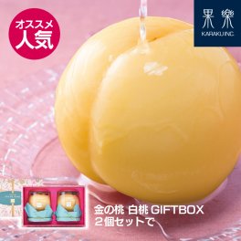 金の桃 白桃 GIFT BOX 桃 フルーツ スイーツ 果物 国産 岡山 倉敷 総社 冬桃 もも ギフト プレゼント 贈り物 贈答品 詰め合わせ 誕生日 贅沢 オススメ 30代 40代 50代 美味しい 水熟桃 丸ごと 柔らかい 安全 安心 手作り 国内 洋菓子