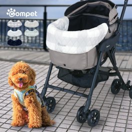 コムペット リバーシブル コンフォートクッション キルト[ペットカート ミリミリ ミリクラン ルルテイル あごのせ クッション コーナークッション カートアクセサリー ペット カート 犬 散歩 おしゃれ]