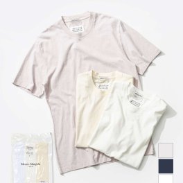 メゾン マルジェラ MAISON MARGIELA S50GC0687 S23973 Tシャツ メンズ トップス 3枚セット 半袖 カットソー パックT クルーネック カジュアル シンプル 春夏 コッ