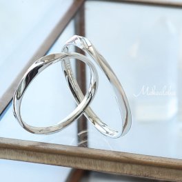 ペアリング カップル 2個セット 刻印可 結婚指輪 マリッジリング 偶数号 シルバー ウェーブ 表面デザイン シンプル 細身 華奢 レディース メンズ Mekealoha 結婚記念日 指輪 プロポーズ ギフト 2026年 厄年 7月 花以外 ご褒美 ギフト プレゼント 贈り物