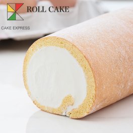 ホワイトロールケーキ 6.5×8.5×16cm バースデーケーキ 誕生日ケーキ お取り寄せスイーツ 生クリームたっぷり 冷凍