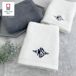 【名入れ 刺繍】今治タオル ホテル仕様 フロッシュ フェイスタオル《ホテルライク イニシャル》(今治 タオル 名入れタオル 刺繍タオル ギフト プレゼント 誕生日 結婚祝い ブライダルギフト 引出物 新居祝い 引越し祝い おしゃれ シンプル 綿100% 日本製) 124