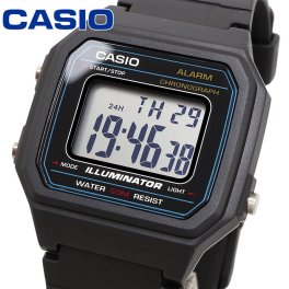 CASIO 腕時計 カシオ 時計 ウォッチ チープカシオ チプカシ 海外モデル シンプル ユニセックス ブラック W-217H-1AV [並行輸入品]