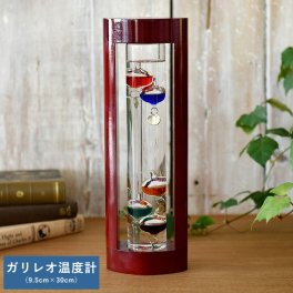 ガリレオ温度計 9.5cm×30cm オブジェ モダン かっこいい男性 大人 知的/理系 好き/プレゼント ギフト/