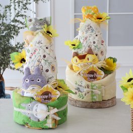 《おむつケーキ》 トトロトリプルタワーおむつケーキ 【おむつケーキ 出産祝い】 