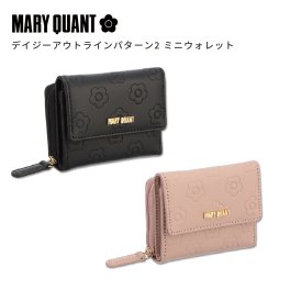 【公式】【デイジーアウトラインパターン2 ミニウォレット】マリークワント MARY QUANT マリークヮント マリクワ サイフ 財布 ミニ財布 コンパクト 三つ折り 三つ折り財布