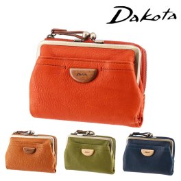 ダコタ Dakota 二つ折りがま口財布 二つ折り財布 折財布 ミニ財布 アーブル 31361 オレンジ ブラウン グリーン ネイビー 天然革 経年変化 レディース 送料無料 誕生日プレゼント ギフト プレゼント ラッピング無料