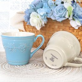 【名入れ】 《マグカップ》 ☆名入れウェッジウッドフェスティビティマグペア☆ 【名前入りマグカップ】【ウェッジウッド】【名前入りコーヒーカップ】 【結婚祝い】 【新築祝い】 誕生日・記念日・父の日・母の日 などのプレゼントにオススメ！ 【ラッピング・メッセージカード無料】
