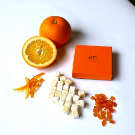 【贈り物ギフト】和歌山産ハッサクの生チョコ 25粒入り｜バレンタイン・内祝い・誕生日ギフト｜ホワイトチョコ　柑橘