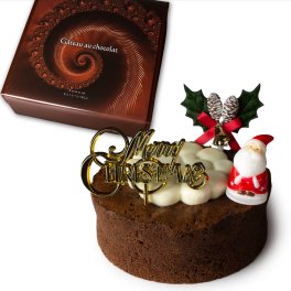 クリスマスケーキ ガトーショコラ・クラシック 【選べるサイズ：4号（2～4人分）、5号（4～6人分）、6号（6～8人分）】 