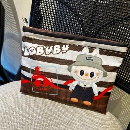 ラブブ 化粧ポーチ ペンケース かわいい 高校生 大学生 小学生 メイクポーチ 可愛い 筆記用具 筆箱 筆入れ おしゃれ 大容量 文房具 中学生 入園グッズ labubu