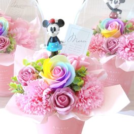 母の日 ソープフラワー ギフト ディズニー お誕生日 プレゼント 発表会 結婚式 成人式 出産祝い 退職 送別 記念日 サプライズ 
