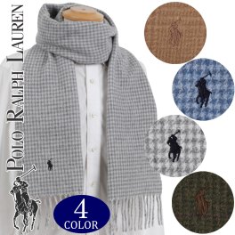 ポロ ラルフローレン マフラー リバーシブル 男性 女性 男女兼用 メンズ レディース ユニセックス Polo Ralph Lauren 選べる4色 PC0945 【ラッピング無料 誕生日 お祝い プレゼント ギフト 贈り物】 送料無料