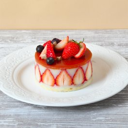 わんちゃん用フレジエケーキ【Sサイズ】【無料メッセージカード付】