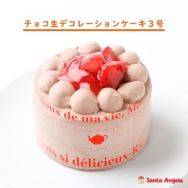 苺生チョコデコレーションケーキ3号9cm(1人前)
