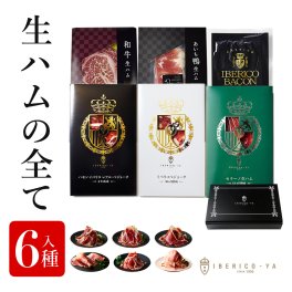 ( おつまみ ギフト) 豪華 イベリコ豚 黒毛和牛 国産鴨 生ハム 6種 詰め合わせ お祝い 贈り物 内祝 ギフト イベリコ屋