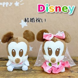 結婚祝い プレゼント ウェルカムドール 電報 ディズニー  結婚式 ウェディング 記念日 お祝い 結婚祝い  贈り物 シンプル おしゃれ かわいい 可愛い いい夫婦
