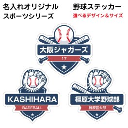名入れ  ステッカー 野球 セット 選べる デザイン サイズS M L  防水 屋内 屋外  チーム名 背番号 アルファベット 数字 漢字 ひらがな カタカナ 名前入り シール 持ち物 道具 クーラーボックス  車 カーステッカー スポーツ