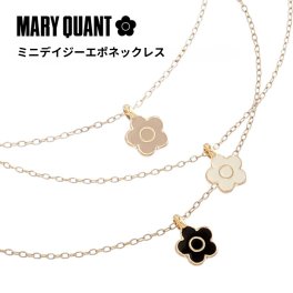 【公式】【ミニデイジーエポネックレス】マリークワント MARY QUANT マリークヮント マリクワ デイジー ネックレス アクセサリー ピンク ホワイト ブラック シンプル おしゃれ 可愛い 女性 10代 20代 30代 誕生日 記念日 卒業祝い 入学祝 クリスマス ホワイトデー 就職祝い プレゼント
